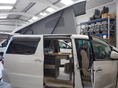 Toyota Alphard campervan in build